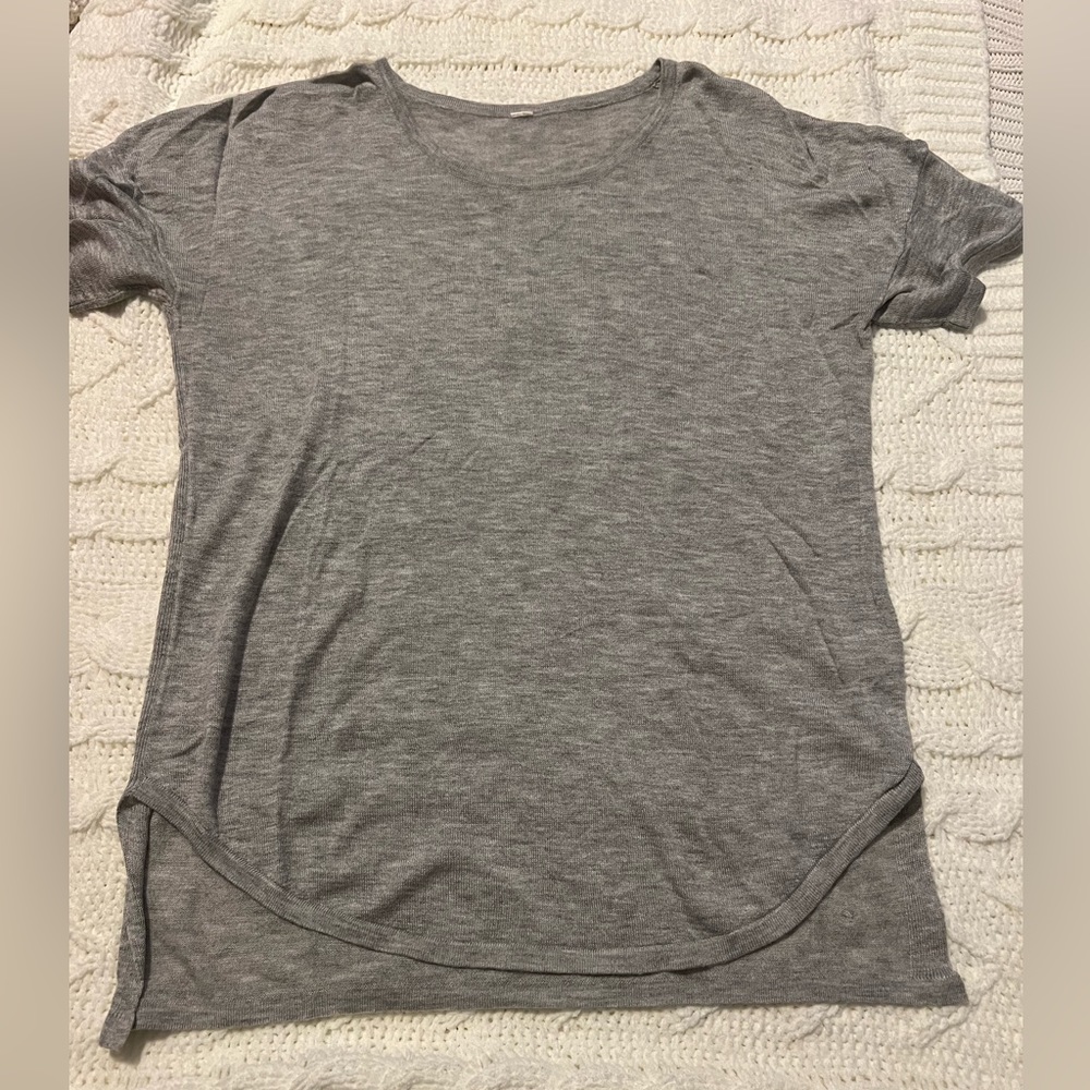 Lululemon Grey Sweater Tee